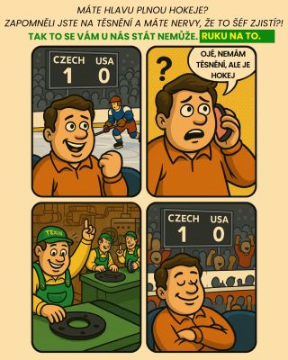 🏒 Dnes je den plný napětí – na ledě i ve výrobě! Váš technik se nechal unést hokejovou atmosférou a zapomněl objednat...